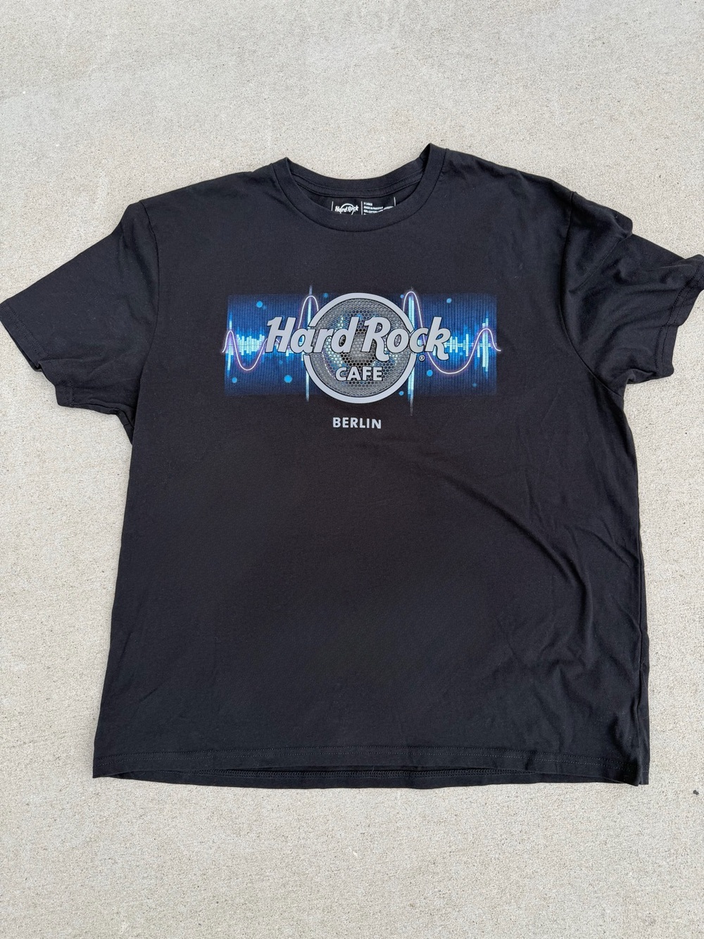 Hard Rock Cafe Berlin Graphic T-Shirt Black XL City Tee Germany Tourist